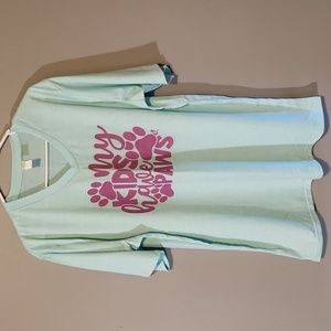 Cat Lady Box 'My kids have paws' Vneck Tee